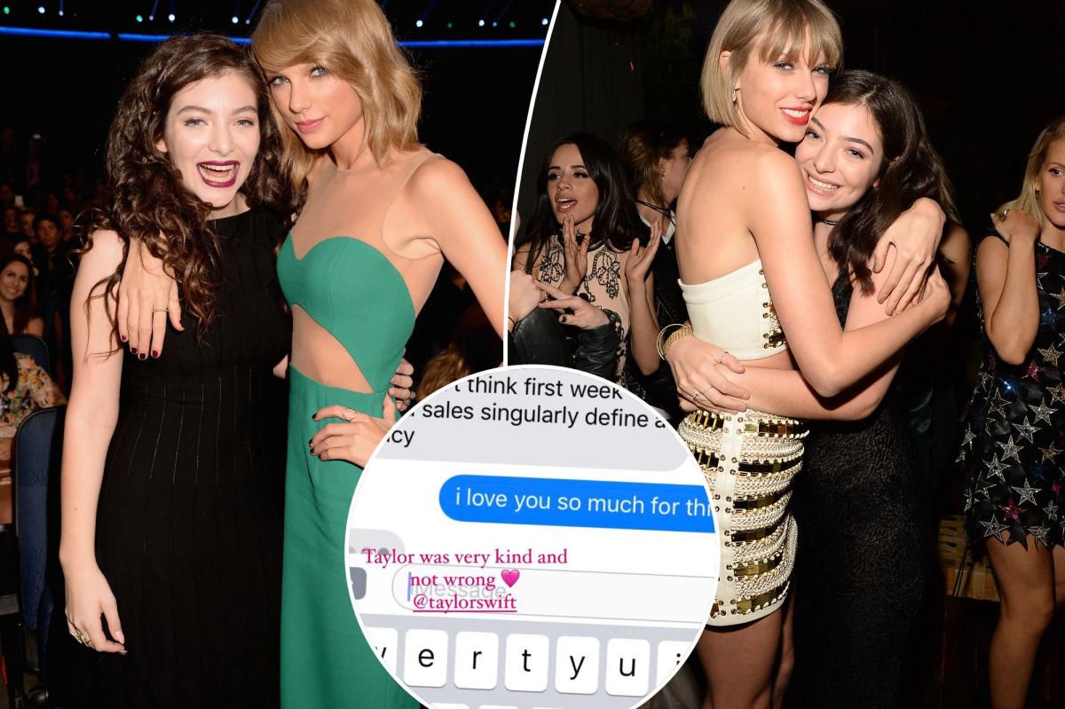 Lorde Shares Intimate Text Message with Taylor Swift, Revealing their Bond