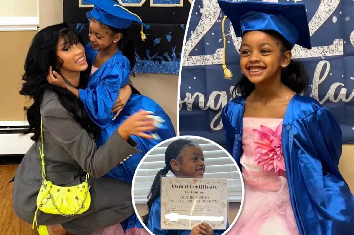 Cardi B celebrates daughter Kulture’s pre-kindergarten graduation