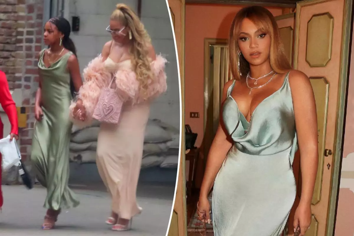 Blue Ivy Carter Stuns in Green Silk Gown at Grandmother’s Wedding