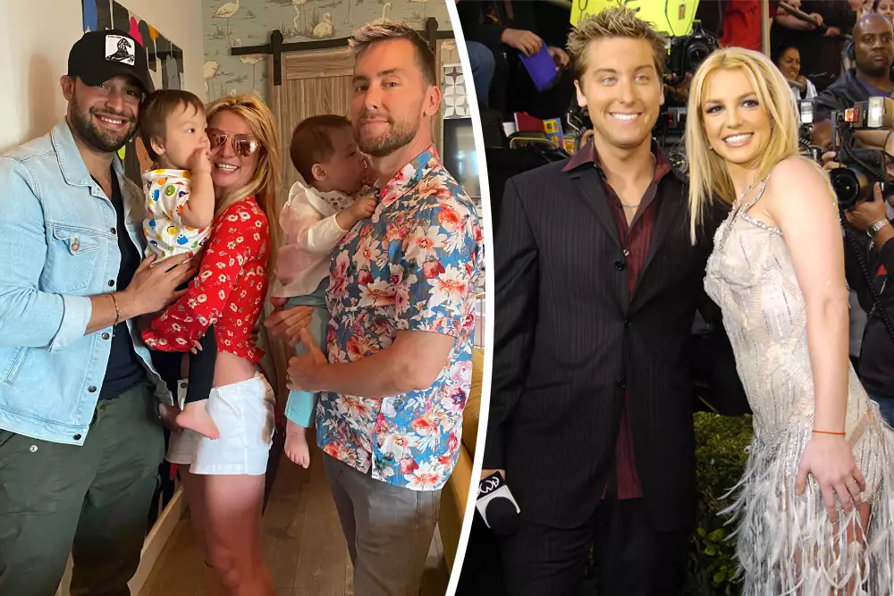 Britney Spears Reunites with Lance Bass and Meets His Twins