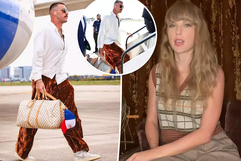 Travis Kelce Sports Controversial Pants, Prompting Taylor Swift Comparisons