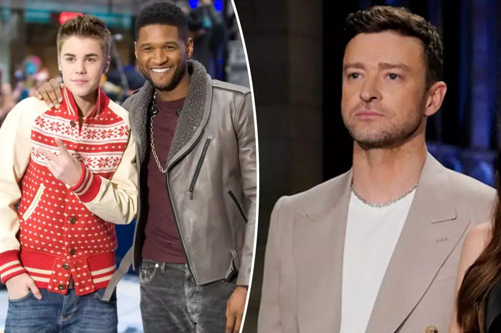 Usher and Justin Timberlake’s Bidding War Over Justin Bieber