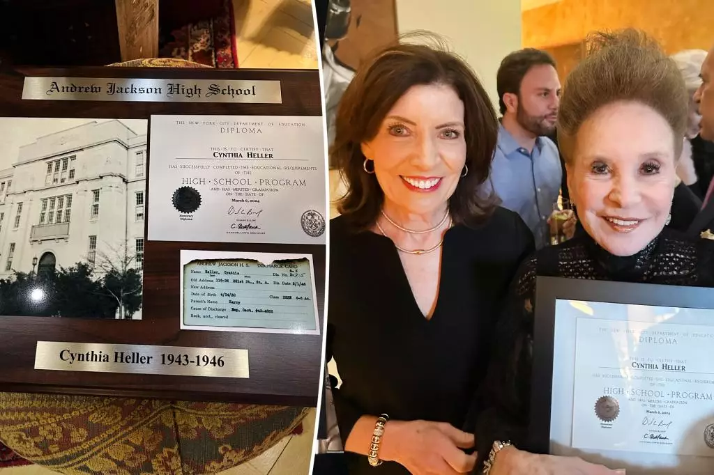 Legendary Columnist Cindy Adams Finally Receives High School Diploma at 94th Birthday Party