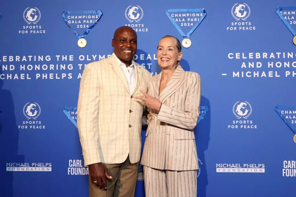 Sharon Stone and Carl Lewis Voice Support for Kamala Harris at Paris Olympics Gala