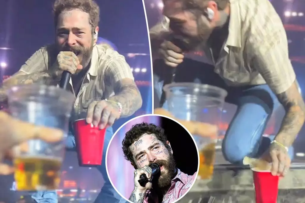 Post Malone’s Stage Mishaps: A Reflection of Unpredictability and Resilience